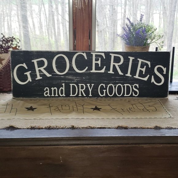 Handmade Other - BRAND NEW Handmade "Grocery and Dry Goods" Sign
